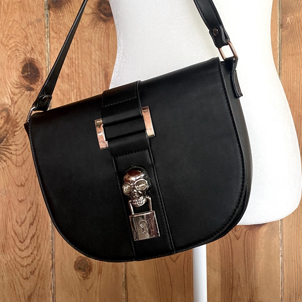 Killstar Zeta Handbag with Skull Lock Motif